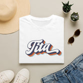 Tita Retro Script T-Shirt — Vintage Rainbow 70s Style Tee