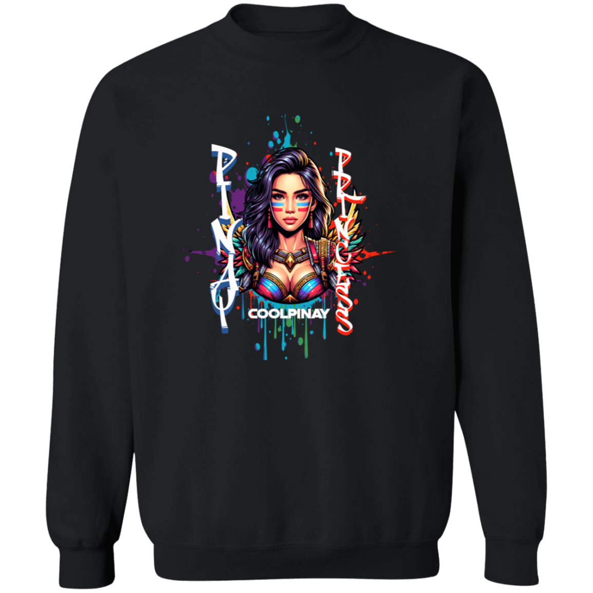Pinay Princess Unisex Crewneck Pullover Sweatshirt