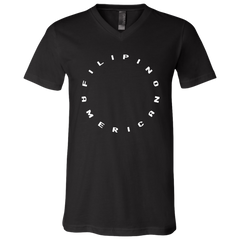 Filipino American Unisex Jersey V-Neck T-Shirt