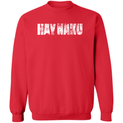 Hay Naku Distressed Unisex Crewneck Pullover Sweatshirt