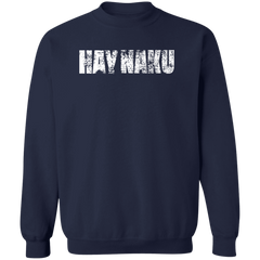 Hay Naku Distressed Unisex Crewneck Pullover Sweatshirt