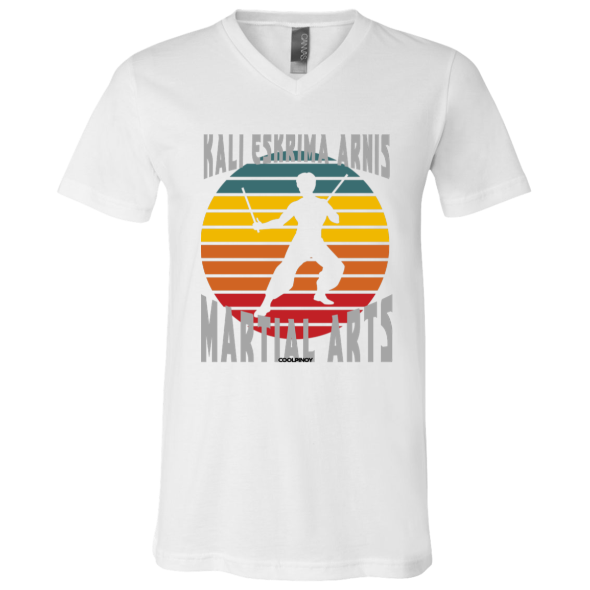 Kali Eskrima Arnis Martial Arts BL Unisex Jersey V-Neck T-Shirt