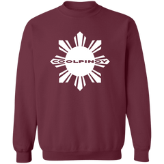 CoolPinoy Mid White Unisex Crewneck Pullover Sweatshirt