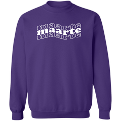 Maarte in Triple Unisex Crewneck Pullover Sweatshirt