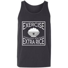 Exercise I Thought You Said Extra Rice Unisex Cotton Tank Top