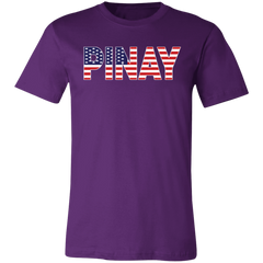Pinay with US Flag Embedded Unisex Jersey T-Shirt