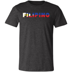Filipino with Flag Embedded Unisex Jersey T-Shirt