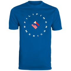 Filpino American in Circle Flags Moisture-Absorbing Shirt