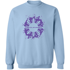 CoolPinoy Ube Splash Unisex Crewneck Pullover Sweatshirt