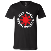 Hay Naku Susmaryosep Red Sun Unisex Jersey V-Neck T-Shirt