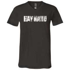 Hay Naku Distressed Unisex Jersey V-Neck T-Shirt