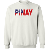 Pinay with US Flag Embedded Unisex Crewneck Pullover Sweatshirt