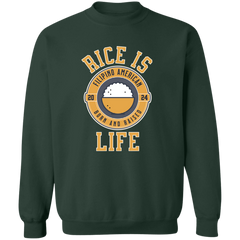 RIce is Life Unisex Crewneck Pullover Sweatshirt