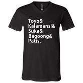 Toyo Kalamansi Suka Bagoong Patis Unisex Jersey V-Neck T-Shirt