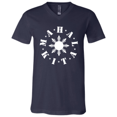 Mahal Kita In Circle Sun Unisex Jersey V-Neck T-Shirt
