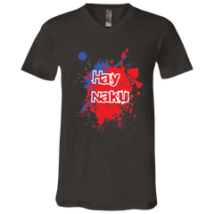 Hay Naku Splatter Unisex Jersey V-Neck T-Shirt