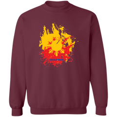 Sun and Stars Splashed Unisex Crewneck Pullover Sweatshirt