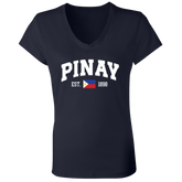 Pinay Est 1898 Ladies' Jersey V-Neck T-Shirt