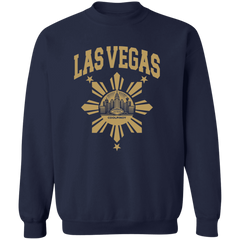 Las Vegas with Sun and Stars Unisex Crewneck Pullover Sweatshirt