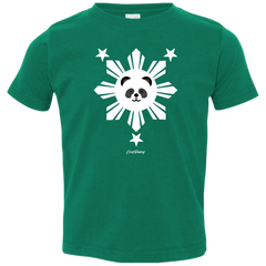 Kids  White Sun Panda Toddler Jersey T-Shirt