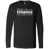 Filipina Triple Unisex Jersey Long Sleeve T-Shirt