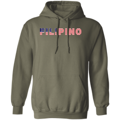 Filipino with US Flag Embedded Unisex Pullover Hoodie