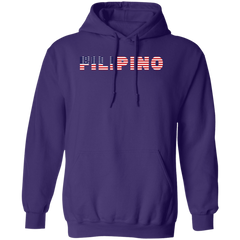 Filipino with US Flag Embedded Unisex Pullover Hoodie