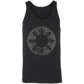 Sun and Stars in Circle Distressed Unisex Cotton Tank Top