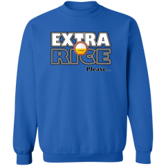 Extra Rice Please Unisex Crewneck Pullover Sweatshirt