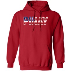 Pinay with US Flag Embedded Unisex Pullover Hoodie