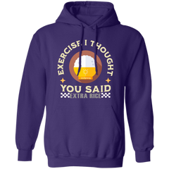 Exercise I Thought You Said Extra Rice Yellow Unisex Pullover Hoodie