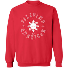 Filipino American White Sun Unisex Crewneck Pullover Sweatshirt