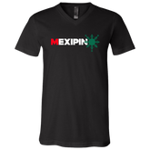 Mexipino with Sun Unisex Jersey V-Neck T-Shirt