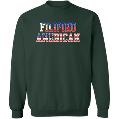 Filipino American Flags Unisex Crewneck Pullover Sweatshirt