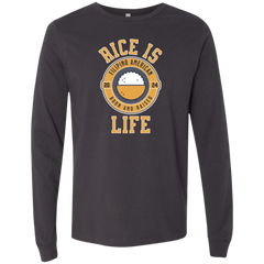 RIce is Life Mens Jersey Long Sleeve T-Shirt