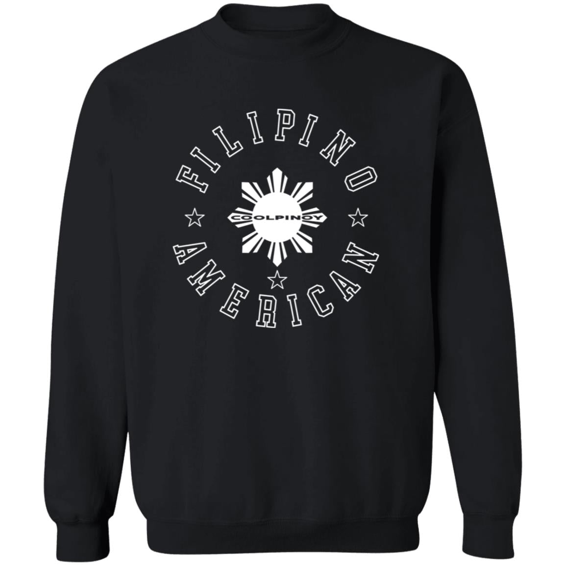 Filipino American White Sun Unisex Crewneck Pullover Sweatshirt