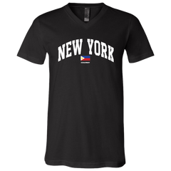 New York Unisex Jersey V-Neck T-Shirt
