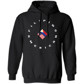 Filpino American in Circle Flags Unisex Pullover Hoodie
