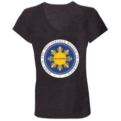 Born in the Philippines Ladies Jersey V-Neck T-Shirt