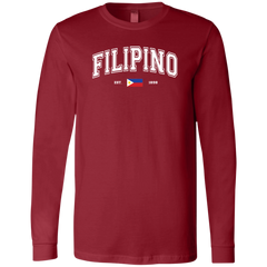 Filipino Est 1898 Unisex Jersey Long Sleeve T-Shirt