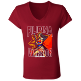 Filipina Warrior Ladies' Jersey V-Neck T-Shirt