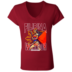 Filipina Warrior Ladies' Jersey V-Neck T-Shirt