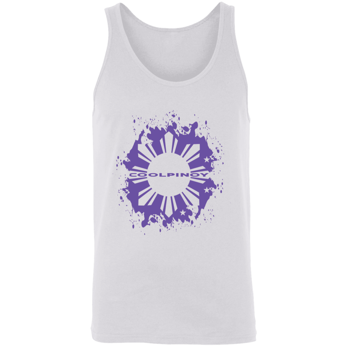 CoolPinoy Ube Splash Unisex Cotton Tank Top