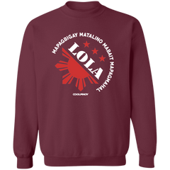 Matalino Mapagmahal Lola Unisex Crewneck Pullover Sweatshirt