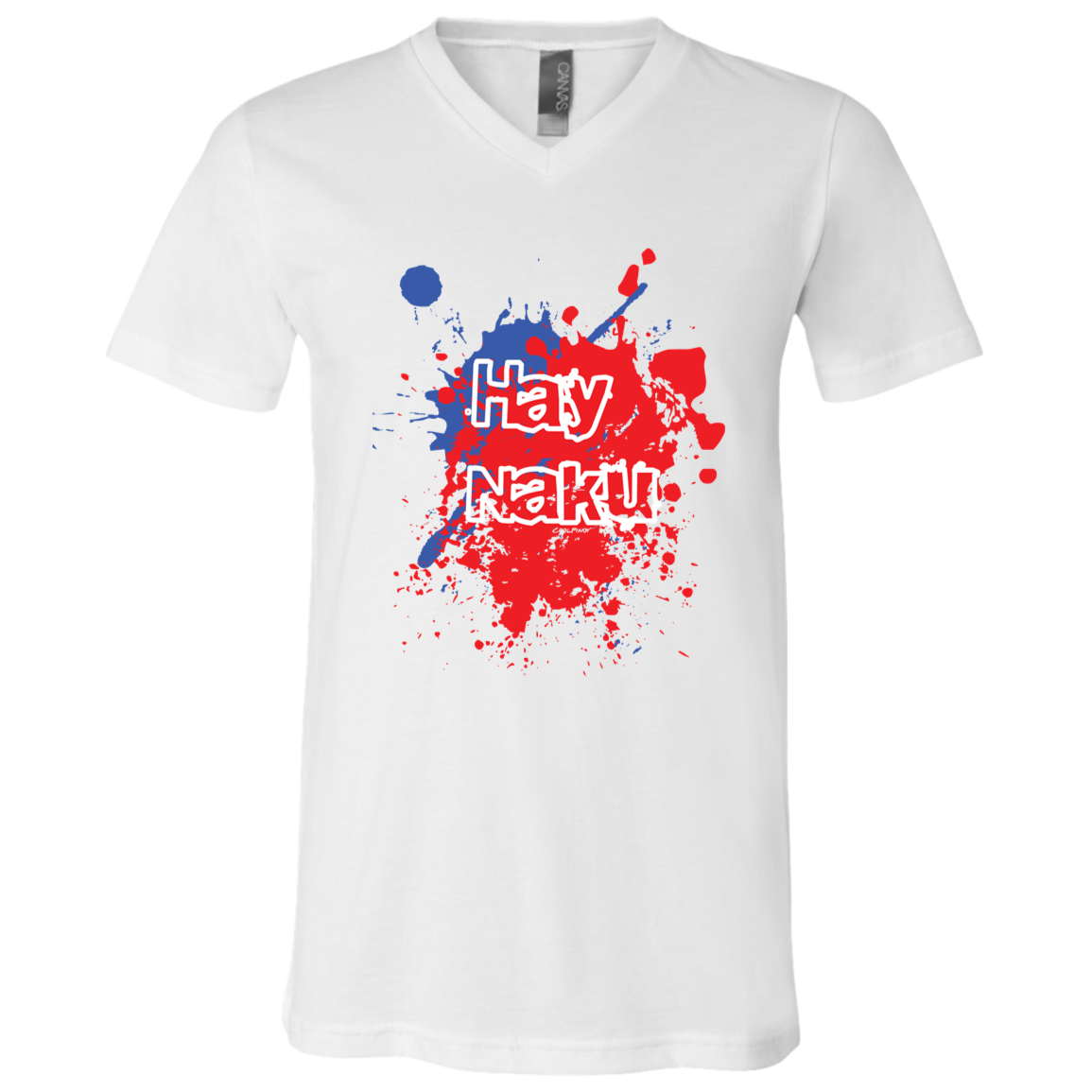 Hay Naku Splatter Unisex Jersey V-Neck T-Shirt