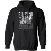 Filipino American Flags Distressed Unisex Pullover Hoodie