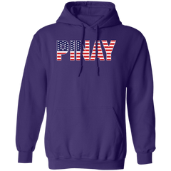 Pinay with US Flag Embedded Unisex Pullover Hoodie
