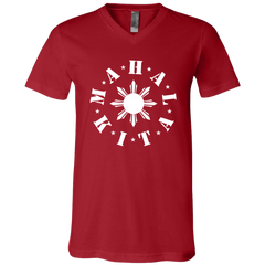 Mahal Kita In Circle Sun Unisex Jersey V-Neck T-Shirt