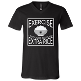 Exercise I Thought You Said Extra Rice Unisex Jersey V-Neck T-Shirt