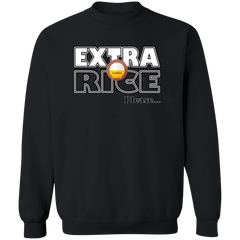 Extra Rice Please Unisex Crewneck Pullover Sweatshirt